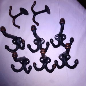 From a school cast iron hooks vintage school Take down excellent condition